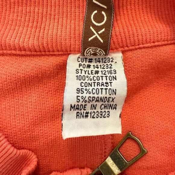 XCVI Coral Crochet Back High/Low Sweatshirt Sz L Boho, Lagenlook, Indie - Picture 7 of 13